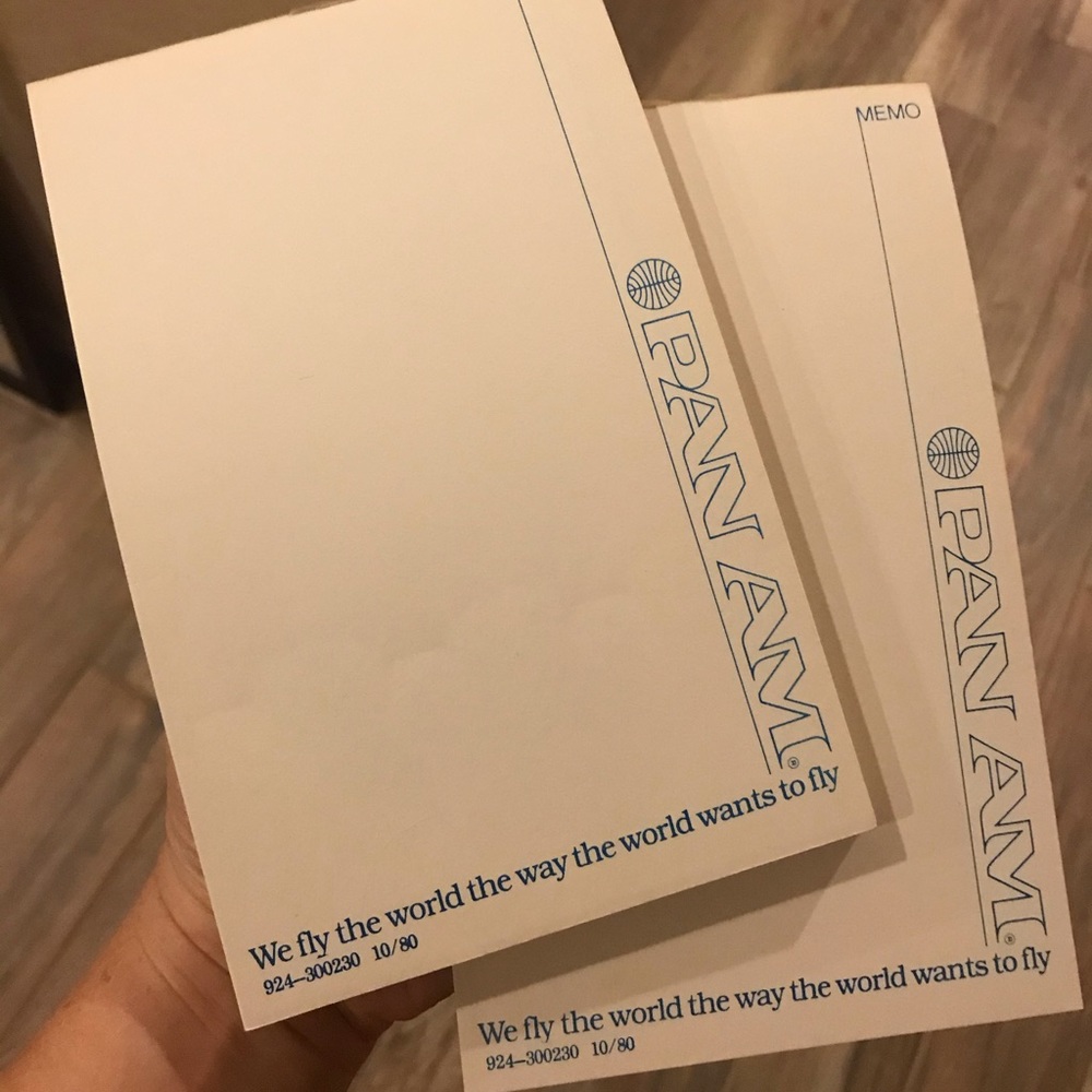 VINTAGE PAN AM NOTEPADS